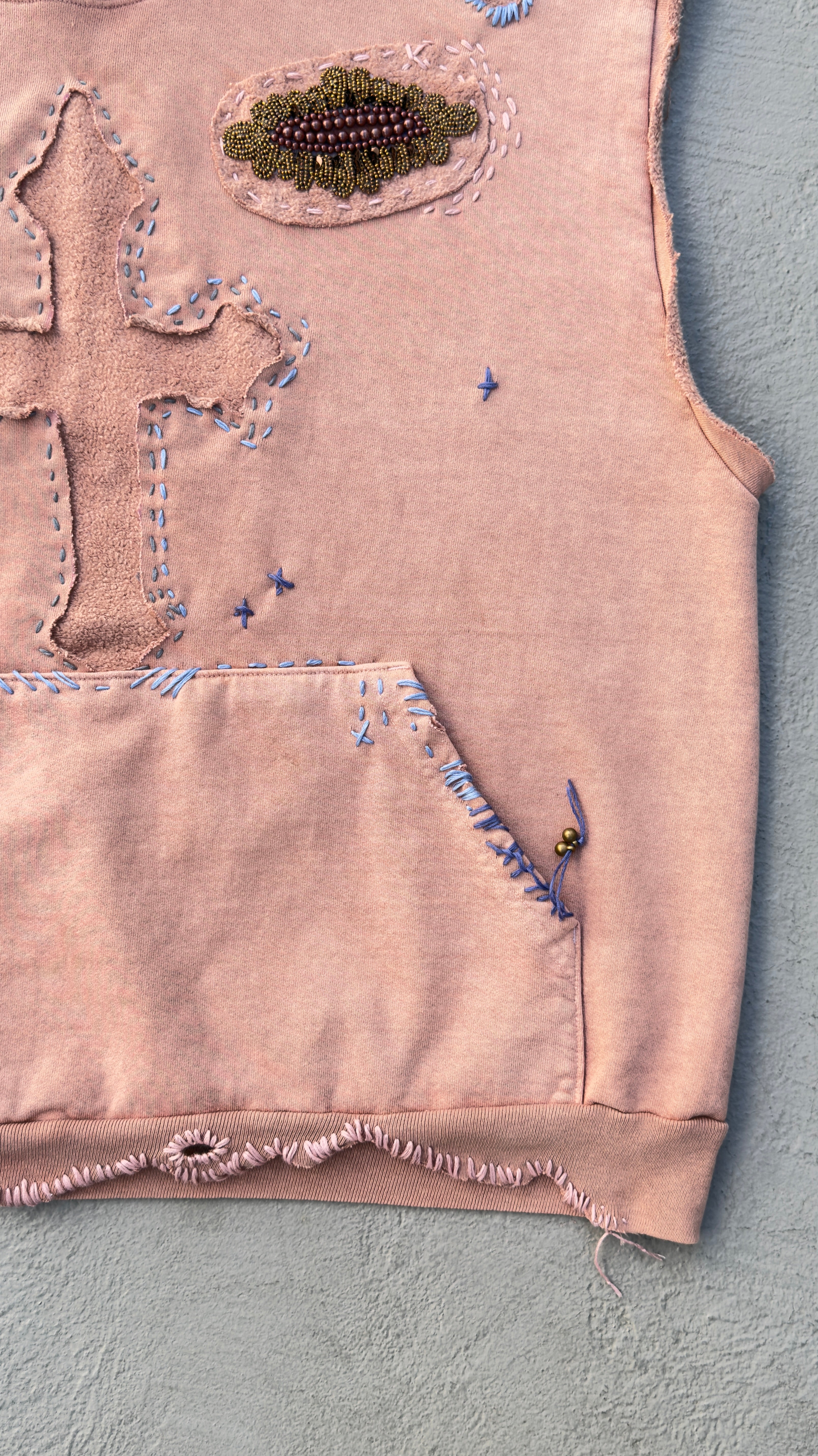 Psychic Cross Sleeveless Hood