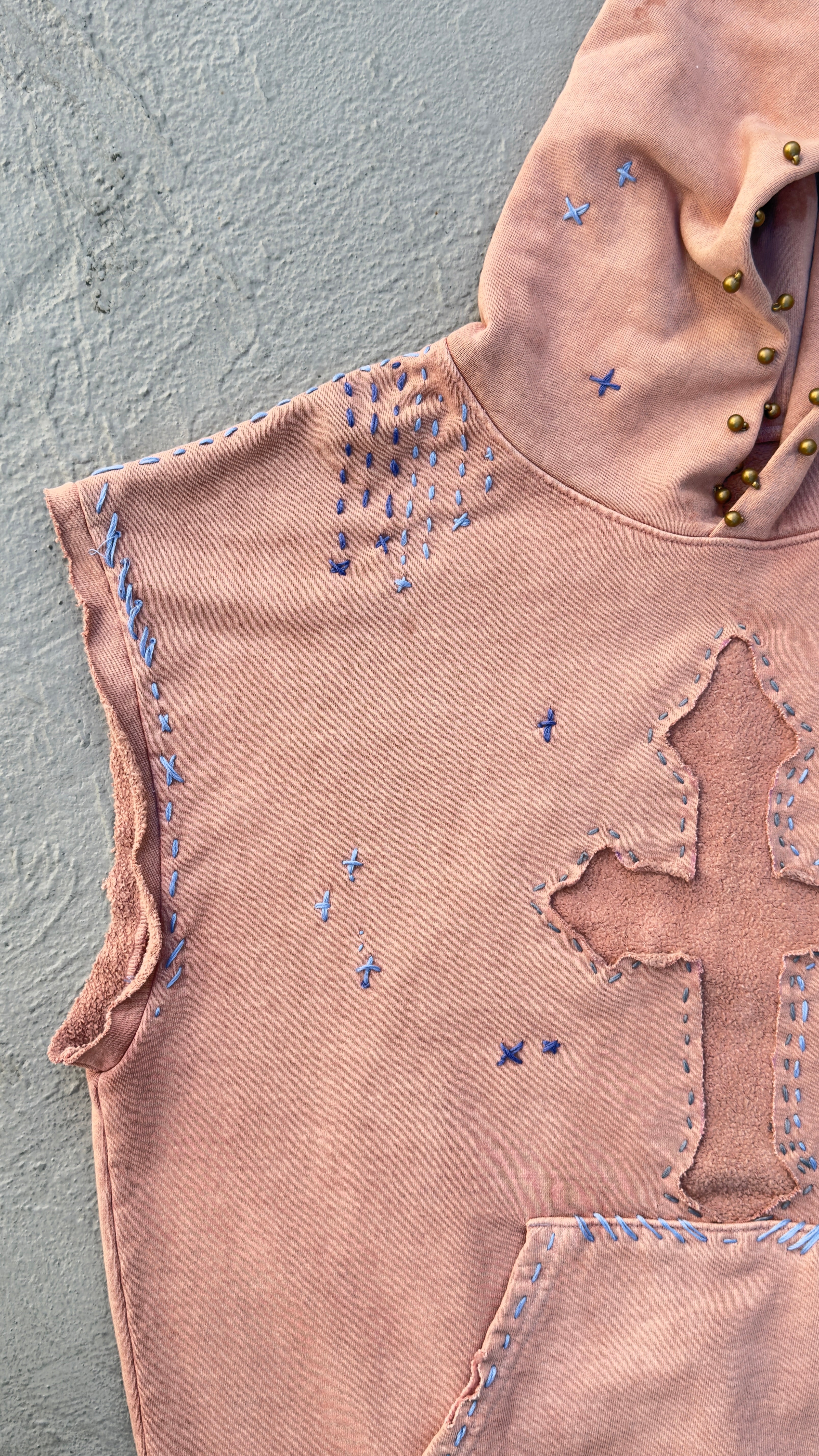 Psychic Cross Sleeveless Hood