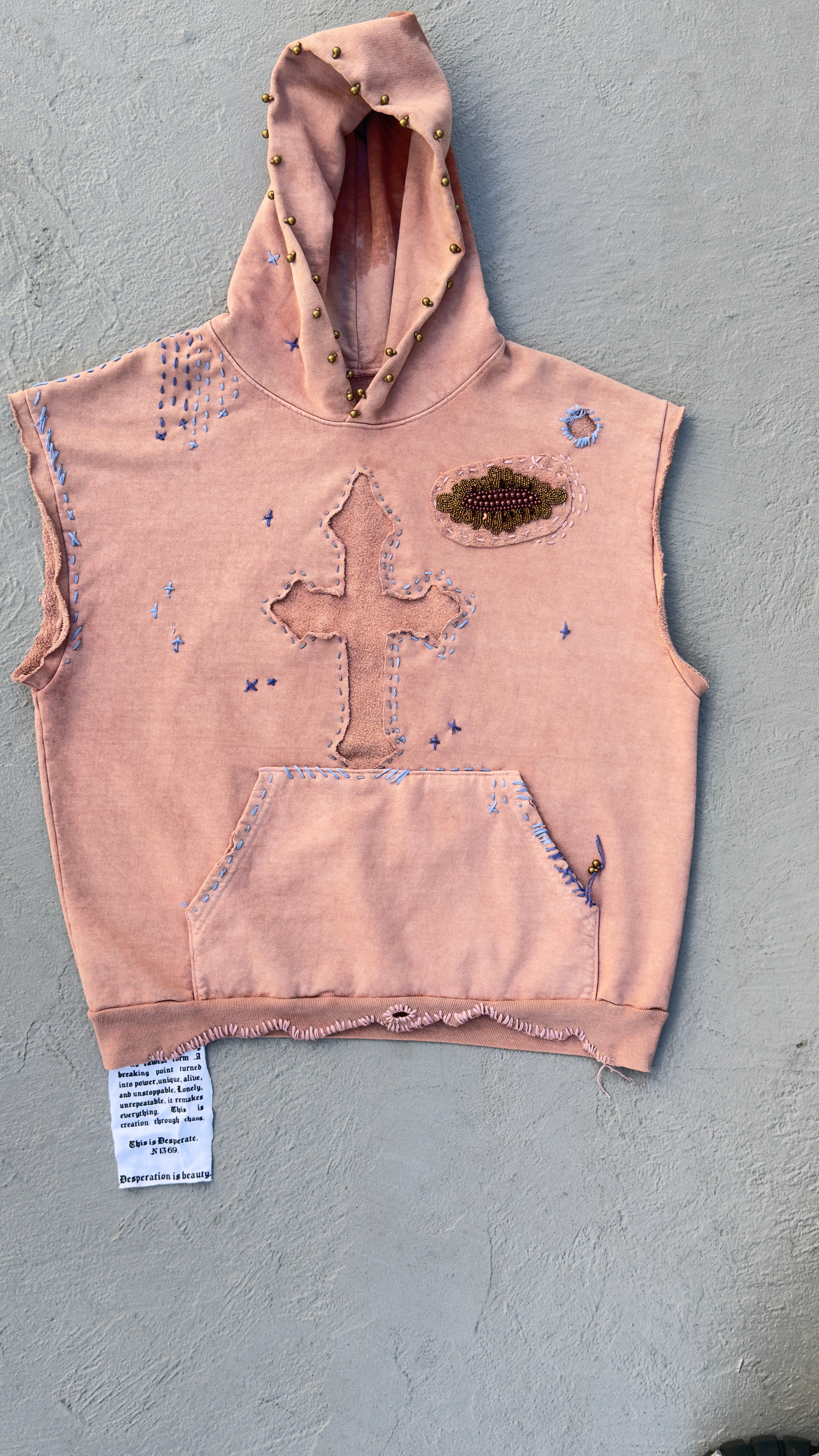 Psychic Cross Sleeveless Hood