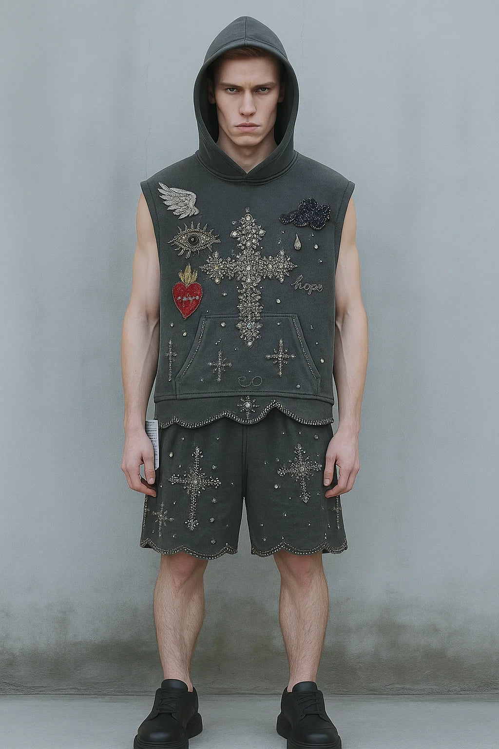 GREY Sleeveless Ritual Set